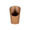 Pot à wrap et frites en carton kraft brun