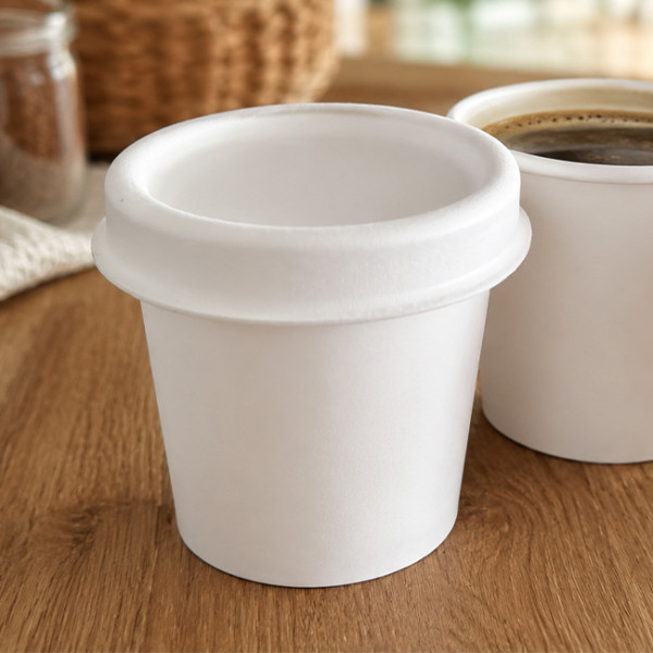 Couvercle pour gobelet en carton 4 Oz diamètre 6 cm