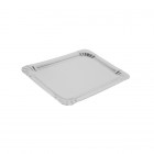 Plateau traiteur en carton argenté 19 x 28 cm