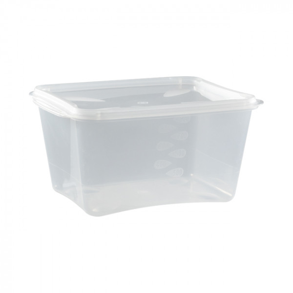 Boîte avec couvercle séparé en PP réutilisable 900 g