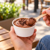 Pot à dessert en carton avec couvercle pour snacking