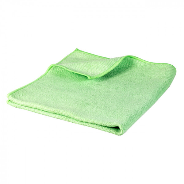 Lavette microfibre bouclettes verte - Gamme extra