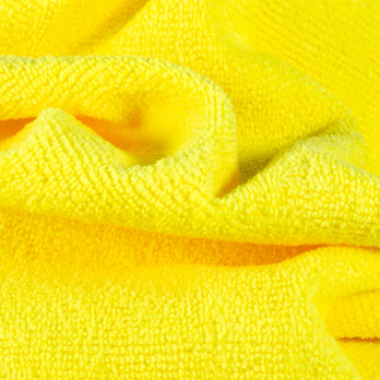 Lavette microfibre à bouclettes jaune - Gamme extra