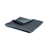 Torchon microfibre gris lisse - Gamme extra