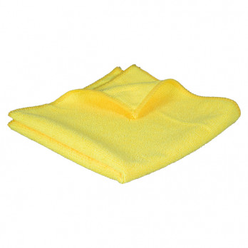 Lavette microfibre à bouclettes jaune - Gamme extra