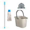 Kit balai espagnol complet : seau ménager + essoreur + balai