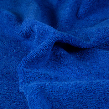 Lavette microfibre à bouclettes bleue - Gamme extra