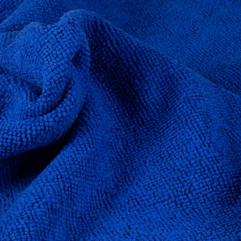 Lavette microfibre à bouclettes bleue