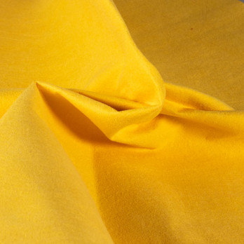 Lavette microfibre non tissée lisse jaune