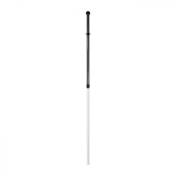 Manche en aluminium vert 140 cm + accessoire de balayage.