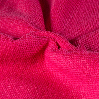 Lavette microfibre à bouclettes fuchsia/rouge