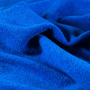 Serpillière microfibre à bouclettes bleue