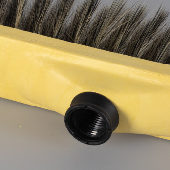 Tête de balai soie grise - 38 cm