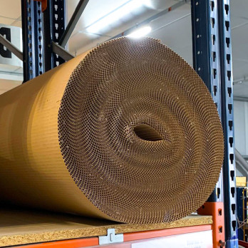 Carton ondulé en kraft recyclé - 80 m