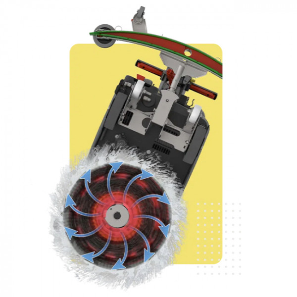 Autolaveuse compacte sans fil avec brosse