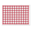 Set de table en papier vichy rouge et blanc 30x40 cm