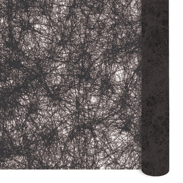 Chemin de table Romance noir 0,30 x 10 m