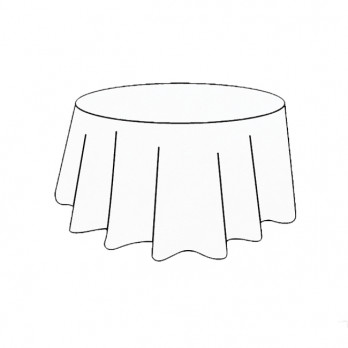 Nappe ronde en spunbond blanc Ø 2,40 m