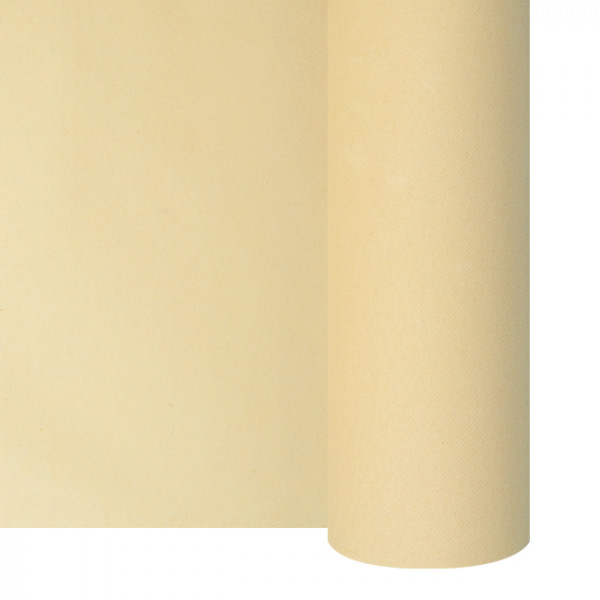 Nappe en soft aspect tissu crème 1,20 x 25 m - Catégorie Nappes en rouleau