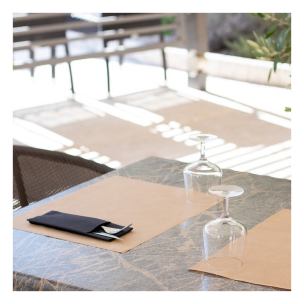 Set de table anthracite en spunbond 30x40cm.