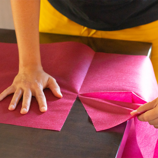 tête-à-tête spunbond bordeaux pré-découpé