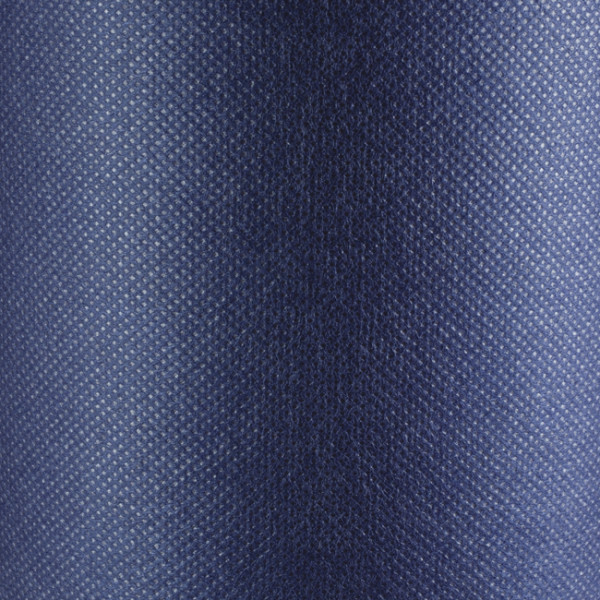 Tête-à-tête spunbond bleu marine prédécoupé 0,40 x 48 m pour décoration de table, chemins, housses assortis en rouge.