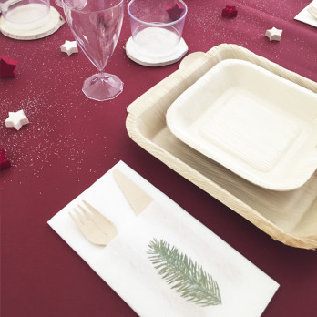 Nappe en soft aspect tissu bordeaux en rouleau 1,20 x 25 m