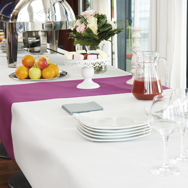 Nappes rouges douces, en rouleau 1,20 x 25m.