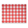Set de table en papier gaufré vichy rouge et blanc 30 x 40 cm