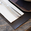Sets de table en papier noir pas chers pour restaurant