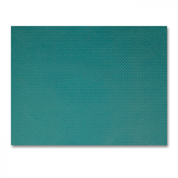 Set de table en papier gaufré turquoise 30 x 40 cm