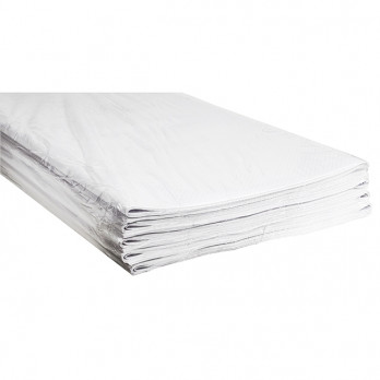 Nappe en papier gaufré blanc 70 x 70 cm