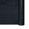 Nappe en papier damassé noir en rouleau 1,18 x 25 m