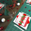 Rouleau de nappe en papier pas chère vert sapin