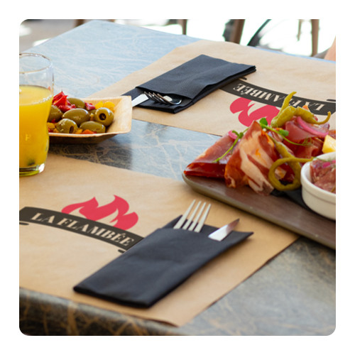 Set de table en papier personnalisé