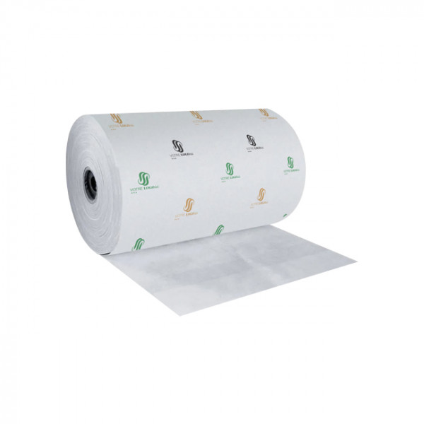 Papier thermoscellable personnalisé en bobine blanche de 6 kg largeur 35 cm - Impression jusqu'à 4 couleurs