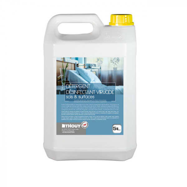 Détergent désinfectant virucide sols et surfaces parfum Eucalyptus 5 L