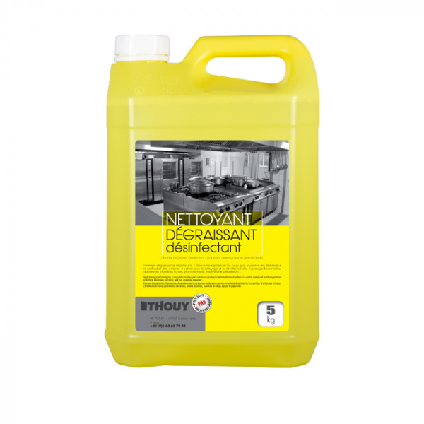 Nettoyant dégraissant désinfectant virucide 5 L - Thouy