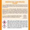 Mode d'emploi du détergent désinfectant sans rinçage Ecocert 17S003 Thouy