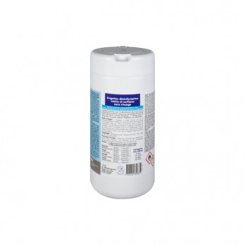 Lingettes blanches désinfectantes virucides mains et surfaces sans rinçage - Boîte de 100