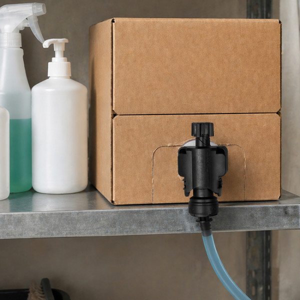 Conencteur pour robinet de bag in box pour centrale de dilution