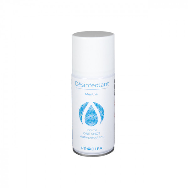 Aérosol désinfectant bactéricide virucide unidose Menthe 150 mL