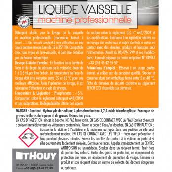 Liquide vaisselle machine professionnelle 20 L