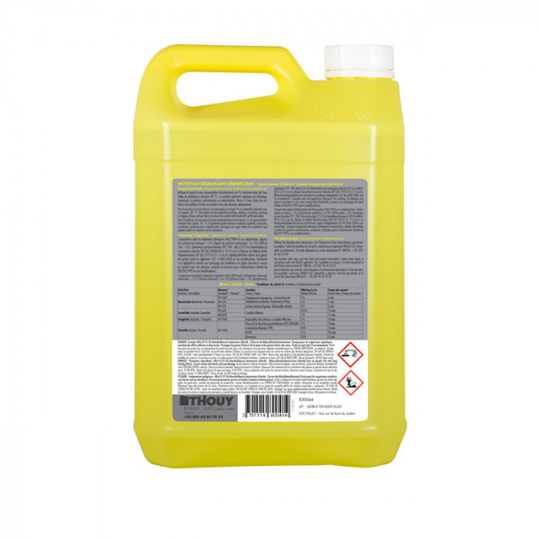 Lave-verres pro 1L, pour machine. Poudre trempage vaisselle 5 kg.