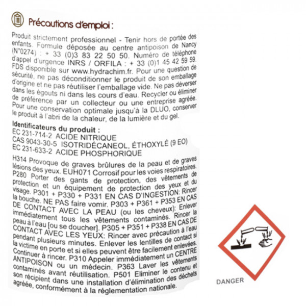 Rinçage vaisselle pro Extra 5L + Lavage machine. Gel désinfectant WC 1L.