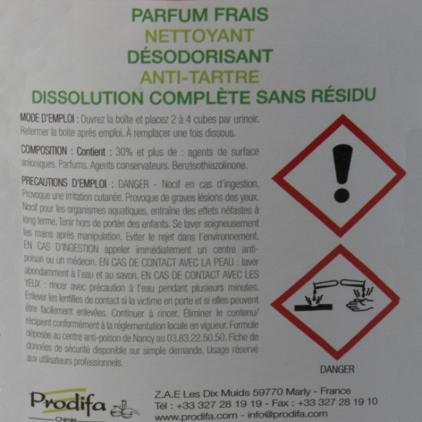 Produits d'hygiène pour toilettes. Menthe.