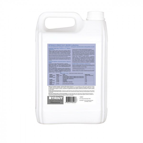 Spray écologique dégraissant et virucide 750 mL, nettoyants multisurface, lingettes désinfectantes.