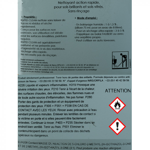 détergent autolaveuse 5 L 16N001