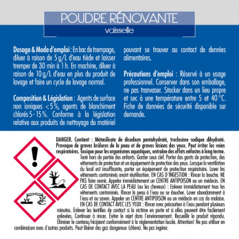 Poudre rénovante vaisselle 5 kg