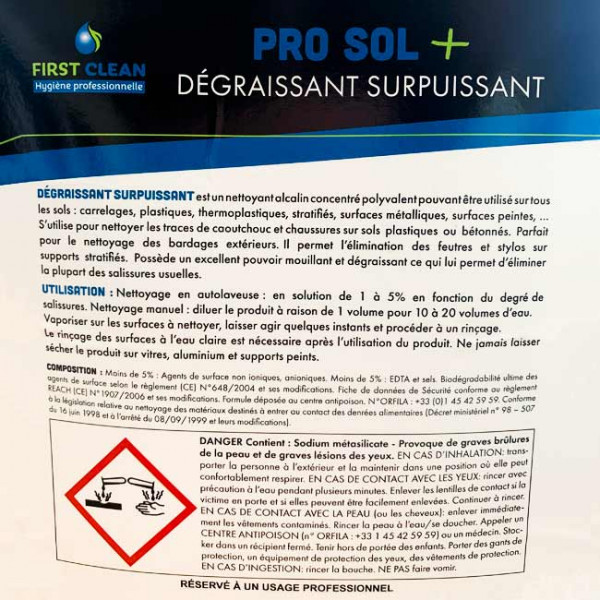 Nettoyant détachant multisurface concentré Thouy bidon 5 L B40031.